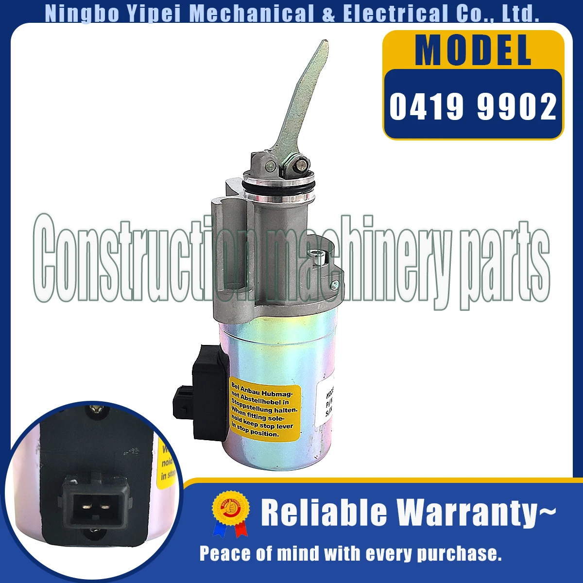 

12V 0419 9902 Wholesale stop solenoid For Deutz Engine BFM2012 BFM1013 Fuel Shutdown Solenoid Valve 0419 9902 04199902