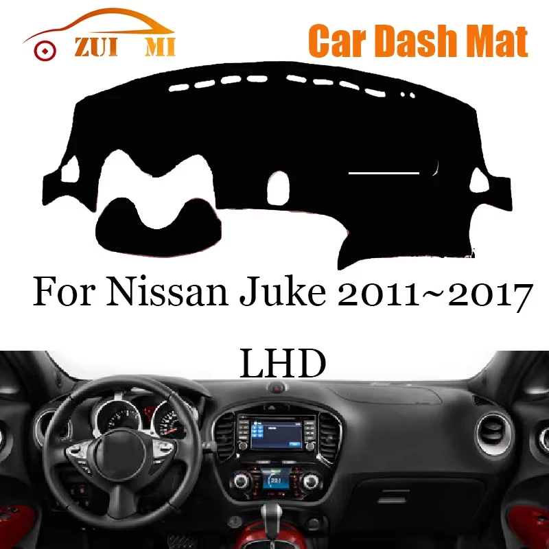 

ZUIMI Dashboard Cover Dash Mat Dashmat For Nissan Juke 2011~2017 LHD RHD Dash Board Cover Pad Sun Shade