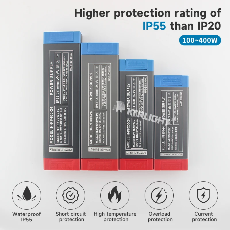 DC 24V Switching Power Supply AC110-265V LED Light Driver Power Adapter 100W 200W 300W 400W Mute Lighting Transformers