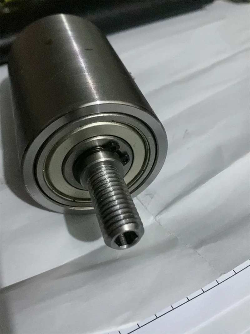 Eixo de Rolamento Rosqueado de Dupla Extremidade em Liga de Alumínio, Diâmetro de 12/15/17/20/25mm, Suporte de Fixação para Trilho Guia e Haste de Posicionamento