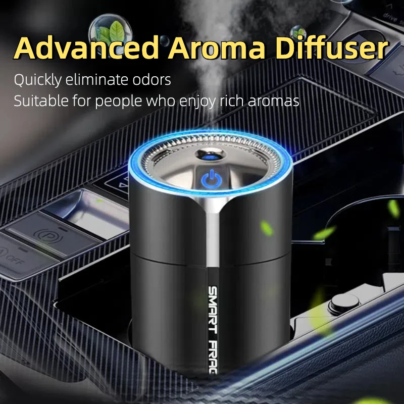 

Auto Start-Stop Car Perfume, Smart Sensor. Rich Scent Spray, Colorful Ambient Light. High-End Odor Removal Interior Decor.
