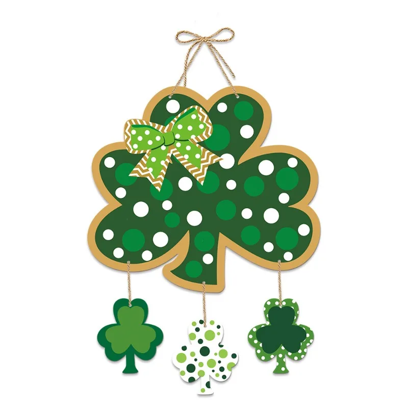 

St.Patrick's Day Party Decoration Door Hanging Irish Holiday Clover Decoration Hanging Large Size for Birthday Party Anniversary