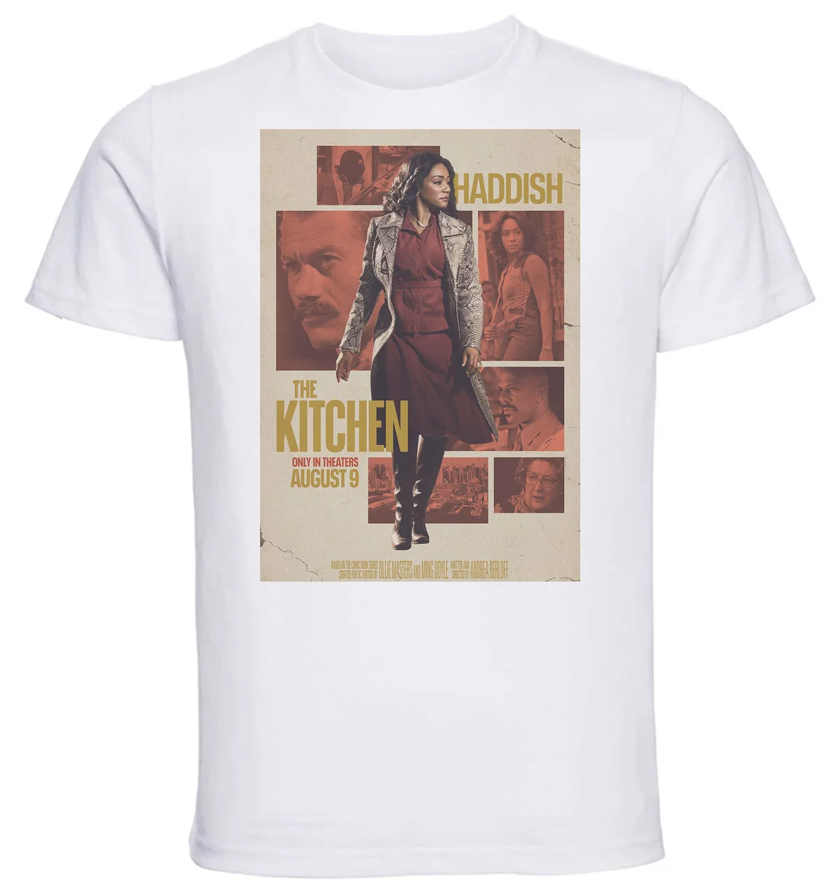 T-Shirt Unisex White Playbill the kitchen le regine del crimine variant 3