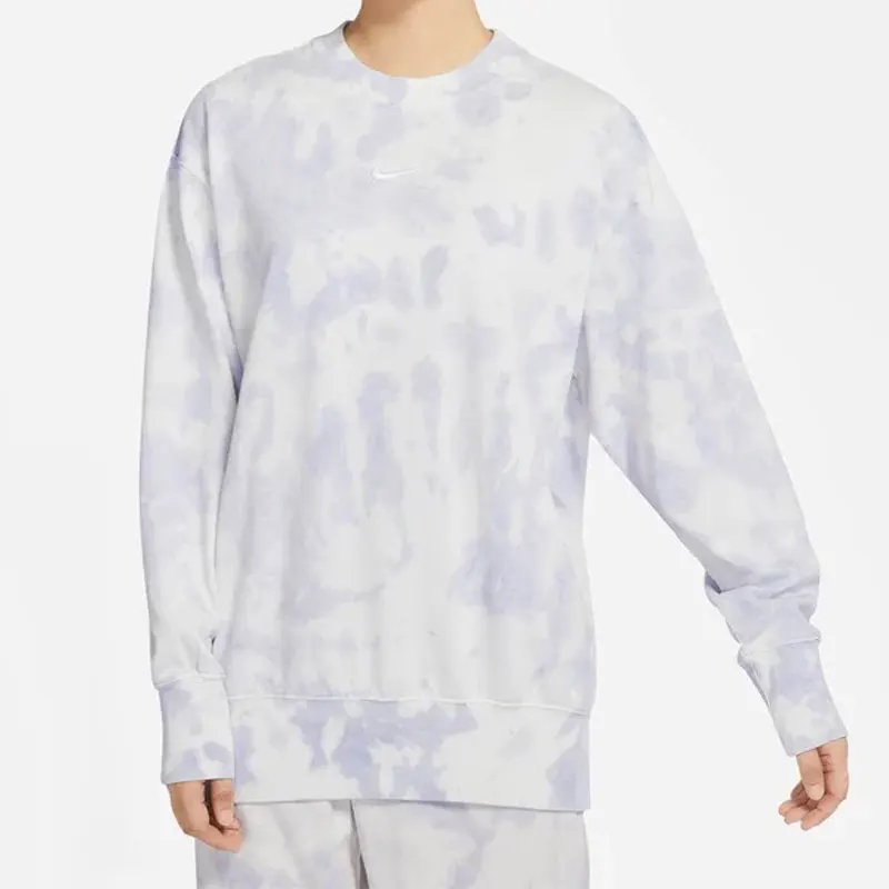 

Nike genuine New Women's Tie-Dye Print Sports Round Neck Sweatshirt DQ6157-580