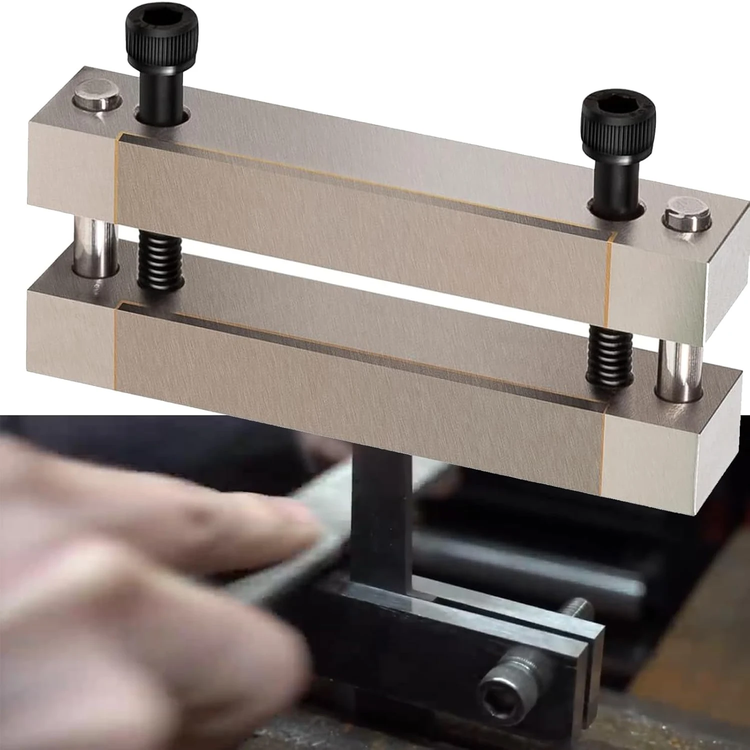 

File Guide with Carbide Surface Tool for Knife Making, Maximum blade width 2"