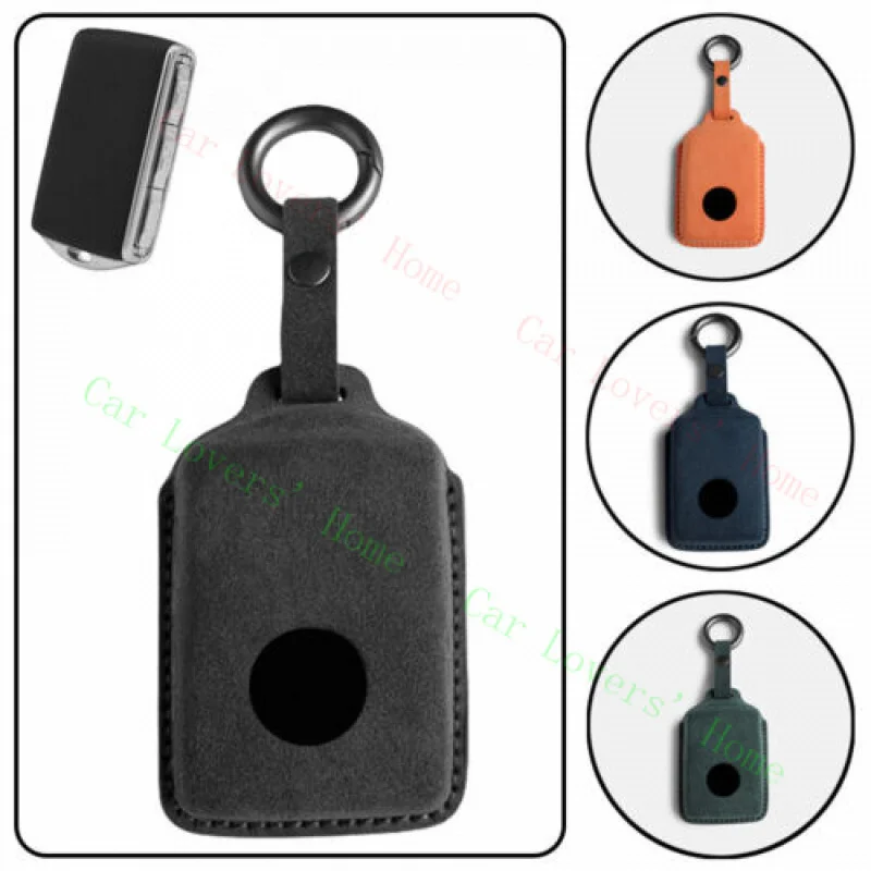 

A++Suede Leather Car Key Case Cover For Volvo XC60 T5 T6 T8 XC70 XC90 S60 S90 V90