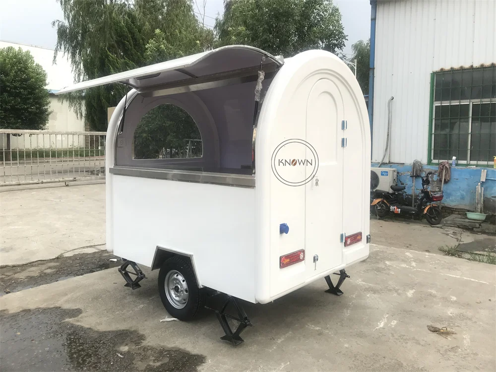 Concession Coffee Trailer Fully Kitchen Equipments Hot Dog Snack Food Cart Ice Cream Juice Kiosk  Fast Food Truck Trailer