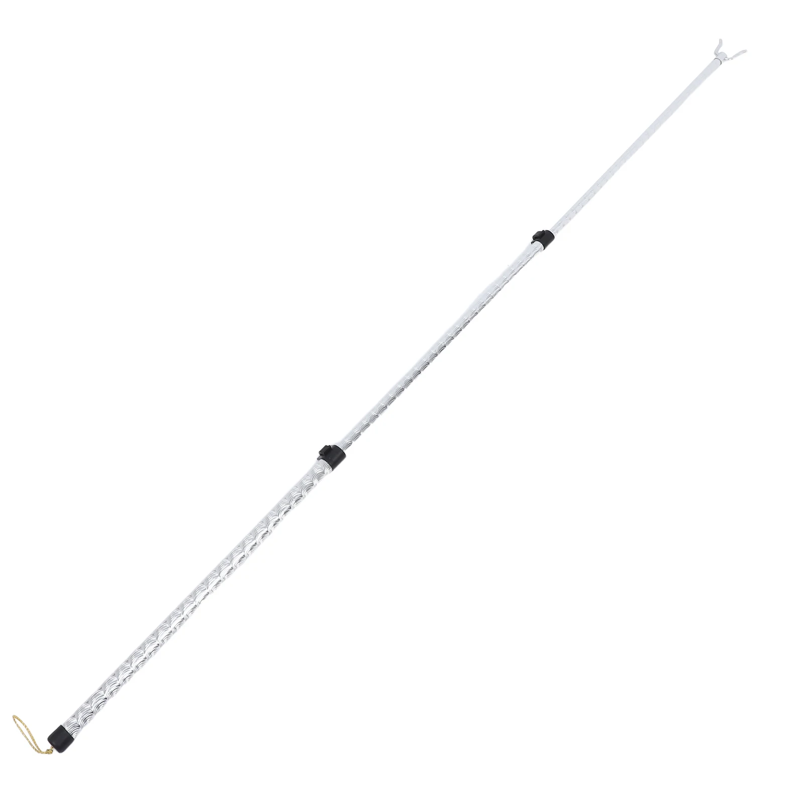 

Telescopic Clothes Rail Aluminum Alloy Clothing Fork Pole Silver Pattern Home Drying Rack Retractable Clothesline for Clothes