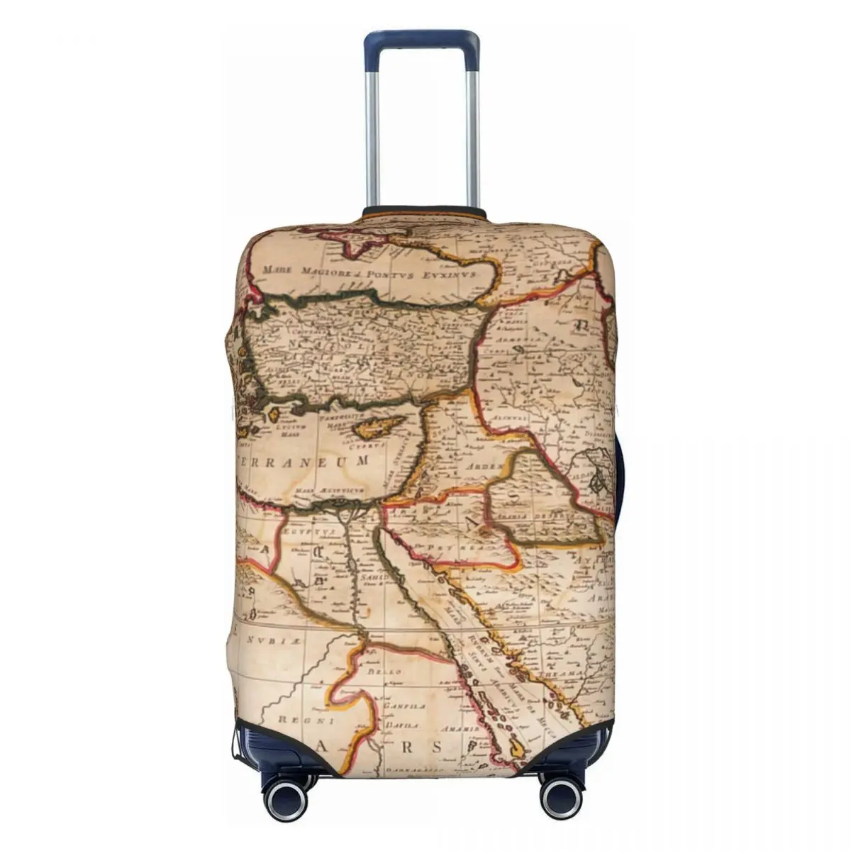 

Map Of Ottoman Empire In 17th Century Print Luggage Protective Dust Covers Elastic Waterproof 18-32inch Suitcase Cover Travel