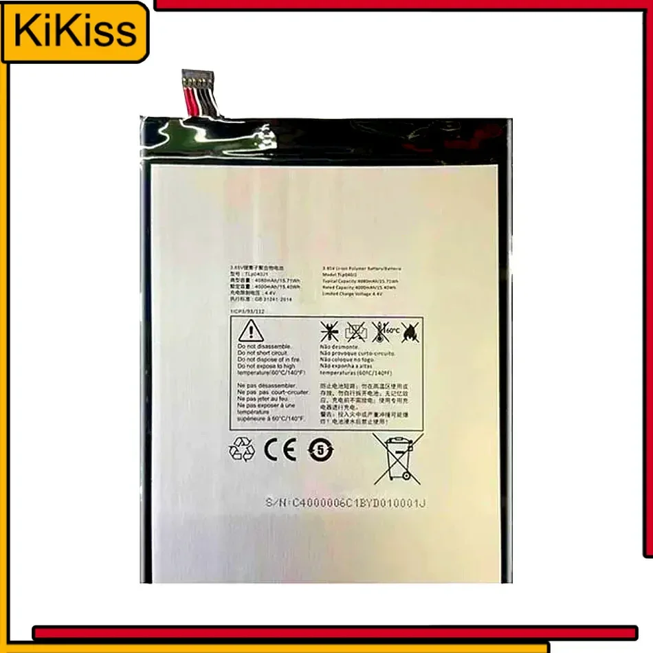 

Stable 4080mAh Laptop Battery TLp040K7 TLp040J1 Premium Replacement For Alcatel A30 Tablet 4G Lte 9024W 8.0" Joy Tab 9029Z