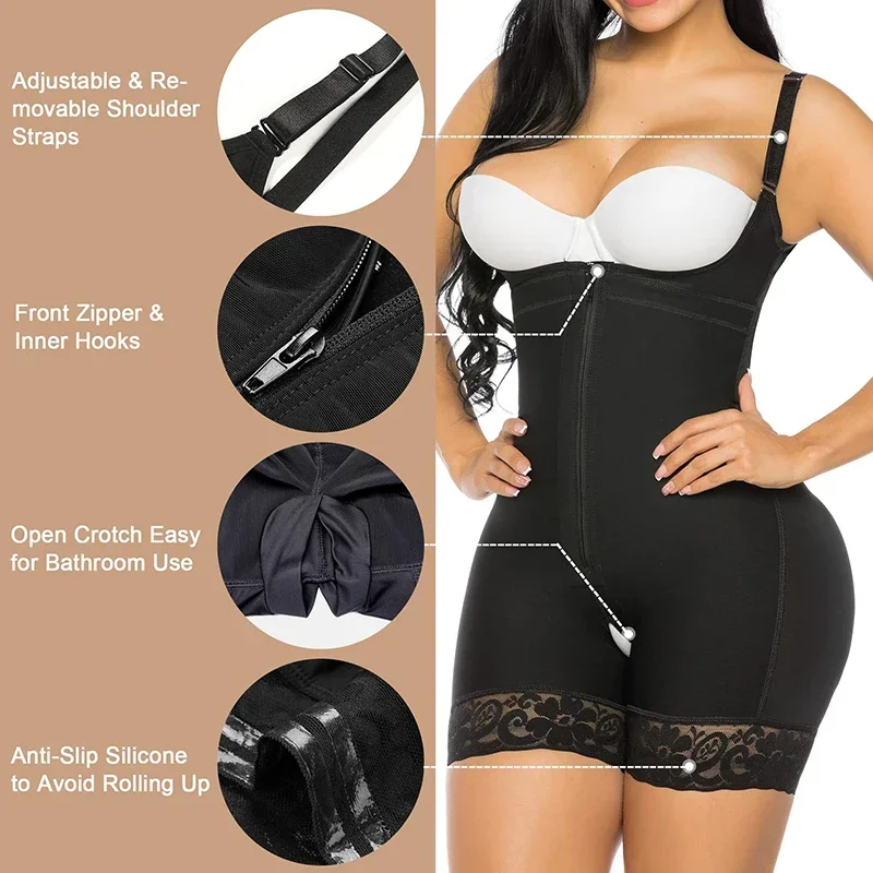 AfruliA Fajas Colombiana cintura vita Trainer Full Body Shaper dimagrante guaina cintura Butt Lifter controllo mutandine corsetto Shapewear