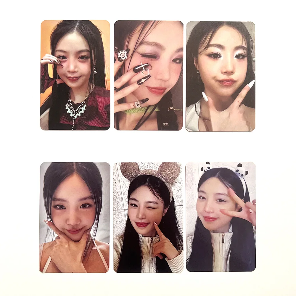 6Pcs/Set SOOJIN RIZZ Agass Solo Album Photocards Double Sides SEOTANG Fashion Selfie Lomo Cards Fans Birthday Collection Gifts