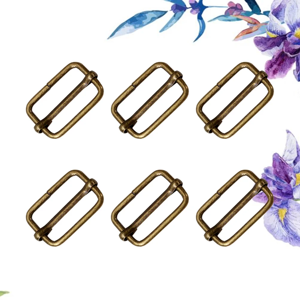 

100 PCS Metal Buckles Roller Strap Belts Vest Slide Square Miss Backpack Purse for Women