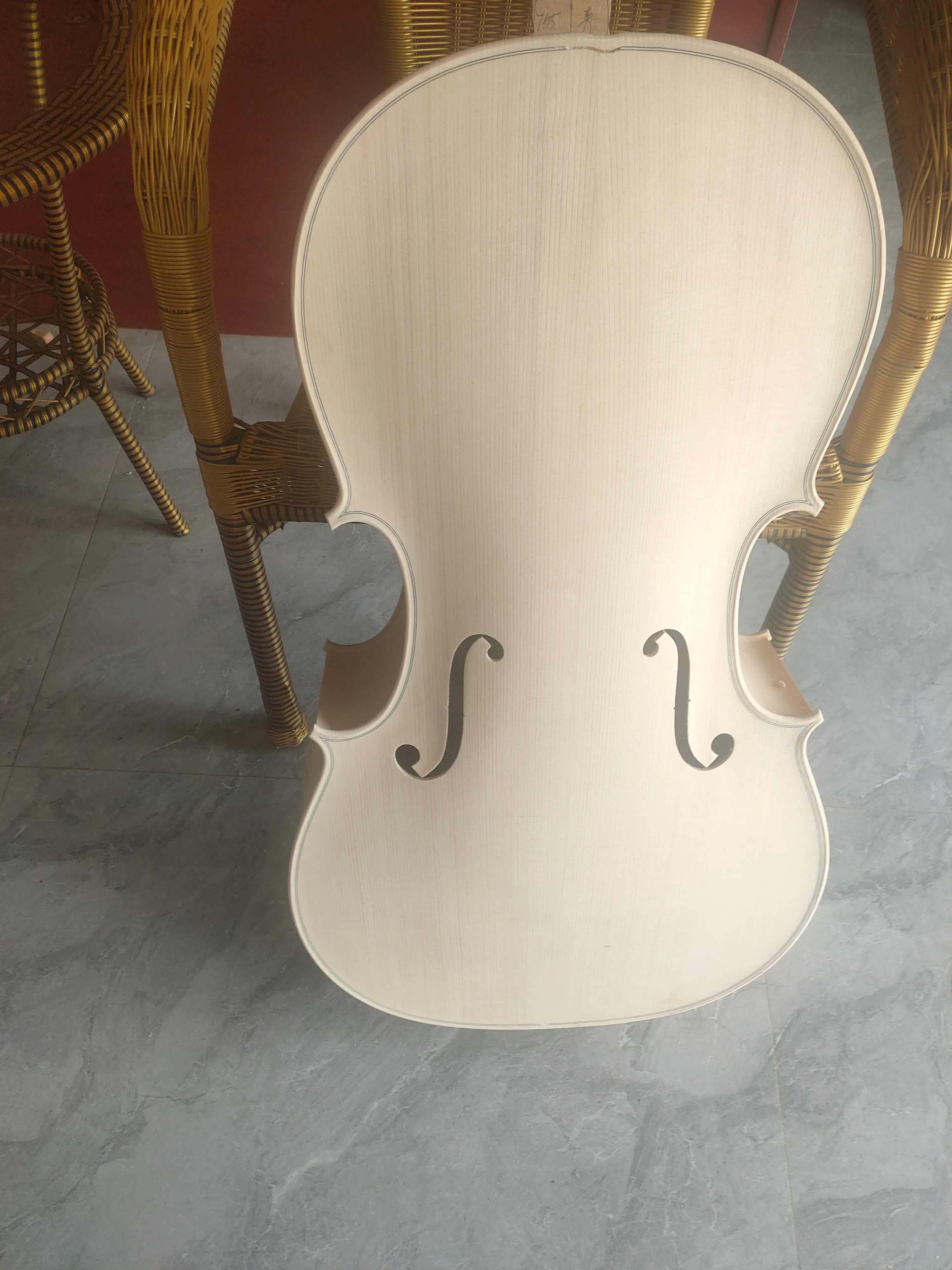 White Panel spruce wood cello 4/4 Maple back side solid wood cello stringed instrument professional cello