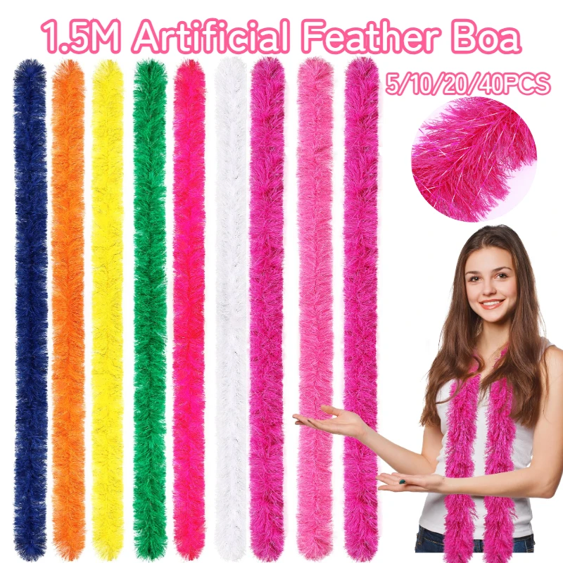 5-40Pcs Feather Boa… - image