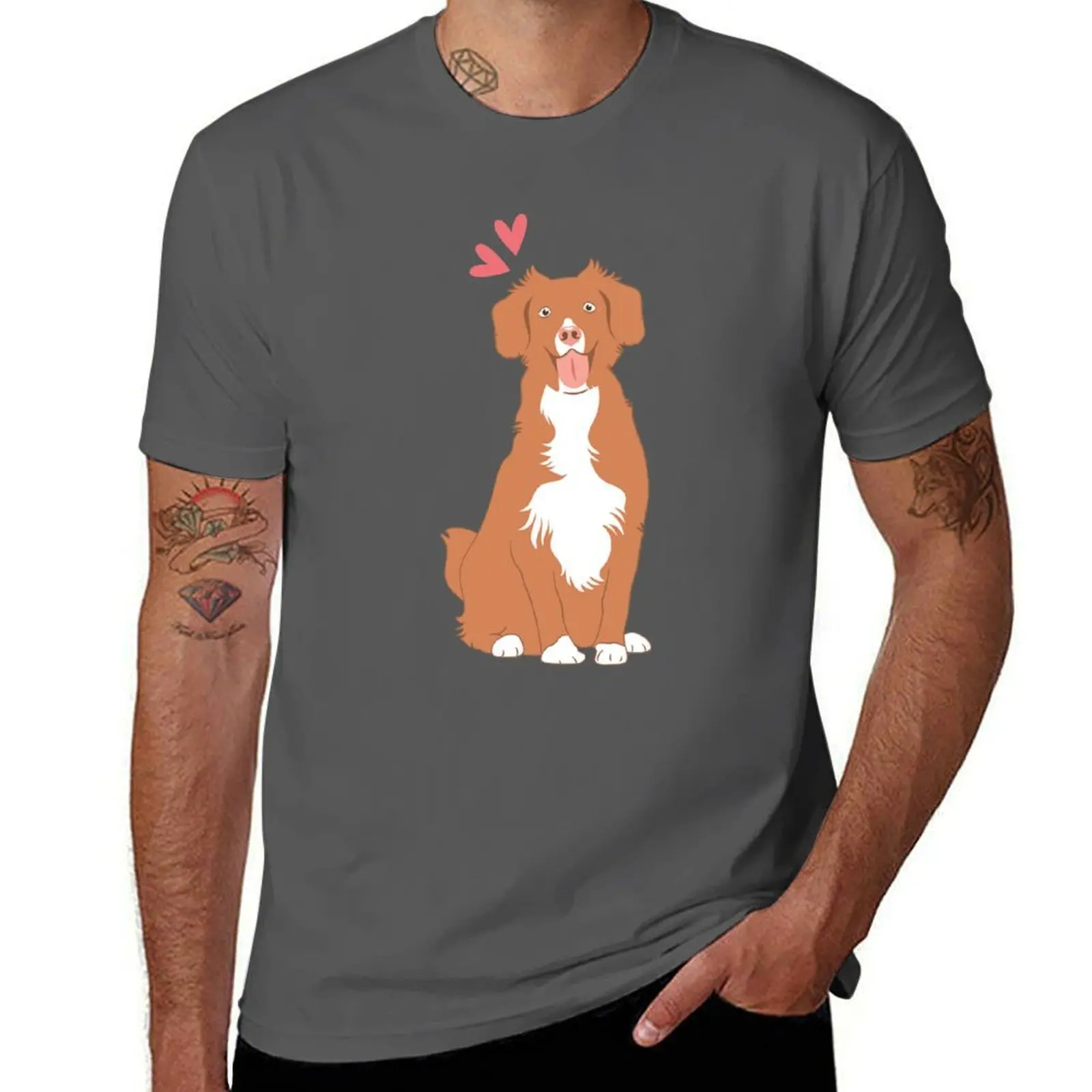 

Love Nova Scotia Duck Tolling Retriever Toller 2 T-Shirt Ultra Soft Breathable Tee Top