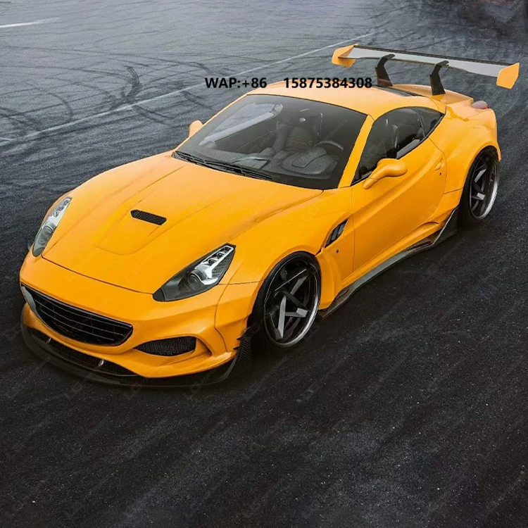 Popular DRY Carbon Fiber SD-Style Wide Body Kit Car Bumpers Fenders Wheel Cover for California 2008-2014