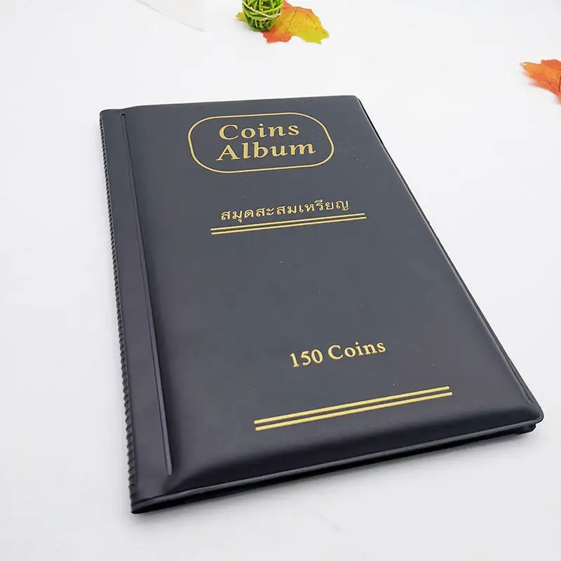 

150 карманов для хранения монет, памятная коллекция монет, держатели для альбомов, коллекция, объемная папка, держатель