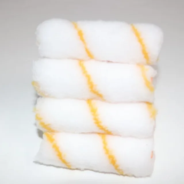 10Pcs 4 Inch Paint Roller Brush Dense Bristle Latex Paint Rollers For Wall Cabinet Door Fence Home Painting Decoration 4