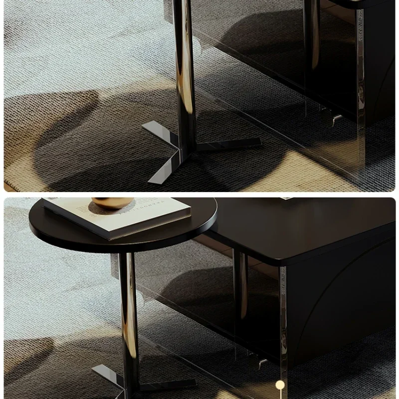 

Living Room Home Small Apartment Storage Black Modern Simple