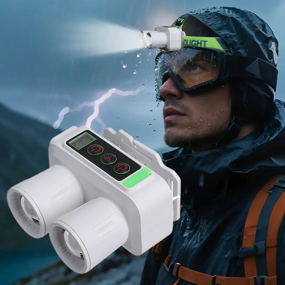 LED الاستشعار كشافات التخييم كشاف خارجي قابلة للشحن رئيس المصابيح الأمامية مصباح يدوي مصباح رئيس الجبهة فوانيس قوية متعددة pu W4Q9 #3