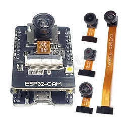 ESP32 CAM Camera Module Kit 2.4 GHz WiFi Bluetooth 8MB PSRAM OV2640 Camera Module 120 66 160 Degree 850nm Night Vision 2MP