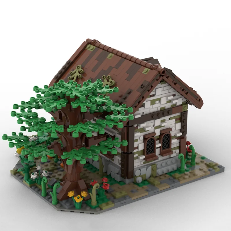 City Street View modèle Moc blocs de Construction maison rurale modèle technologie brique bricolage assemblage Construction jouet cadeaux de vacances