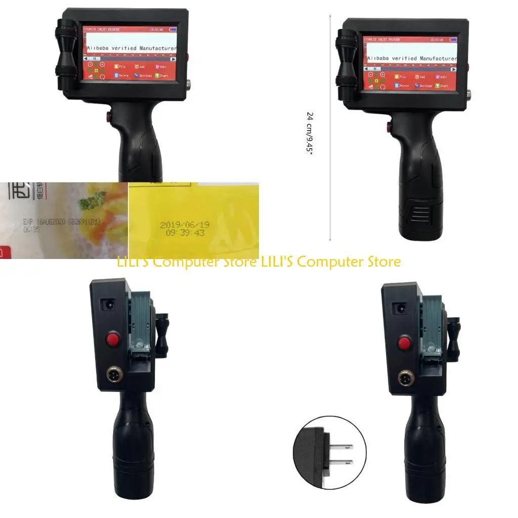 

A52B Handhelds Inkjet Printers 12.7mm BarBatchCode Date Number Logos Expiry Date Label Jet Inkjet Printers