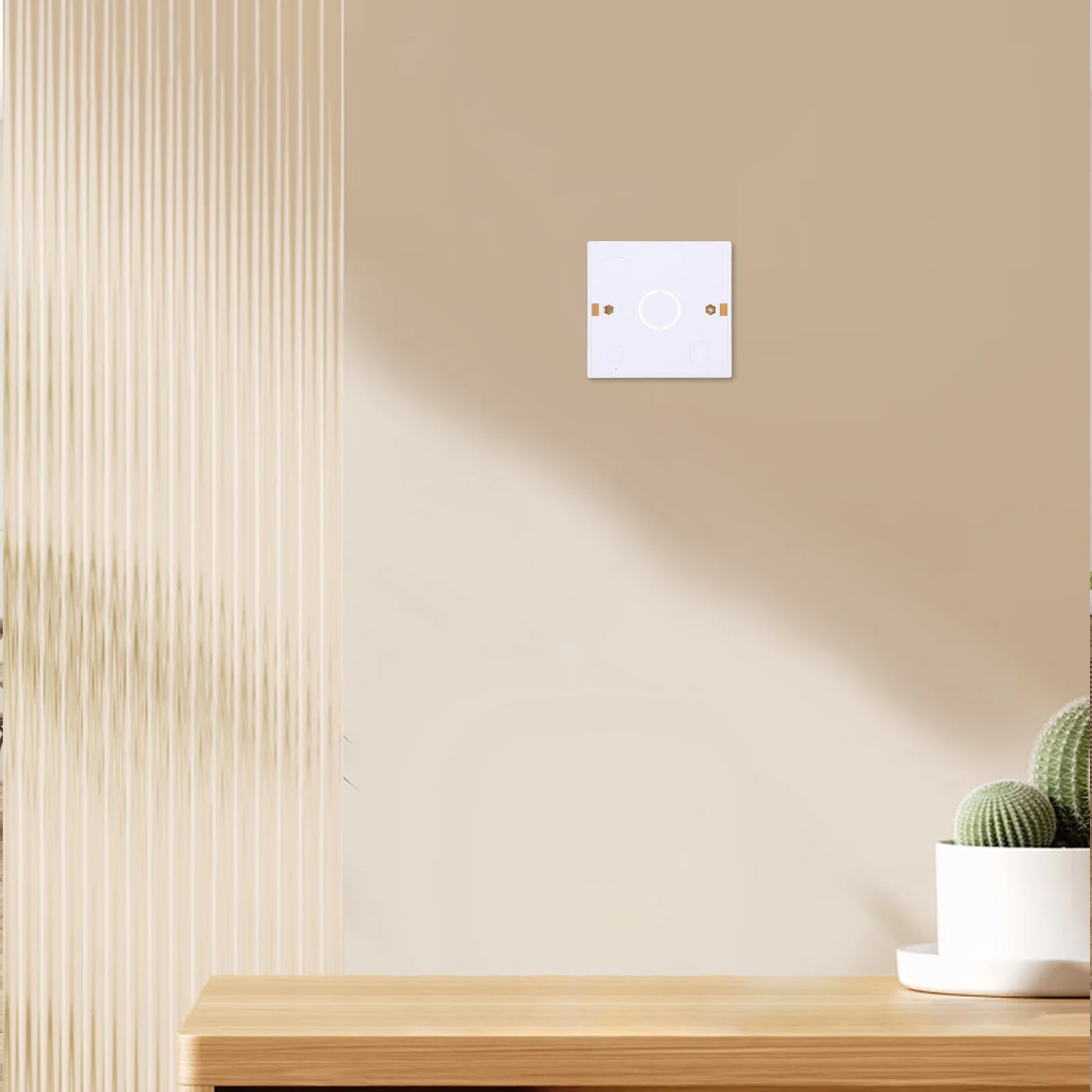 

2Pcs British Socket Recessed Mount Junction Box Easy Installation Durable Rustproof Dustproof Waterproof for Home Office 86 Type