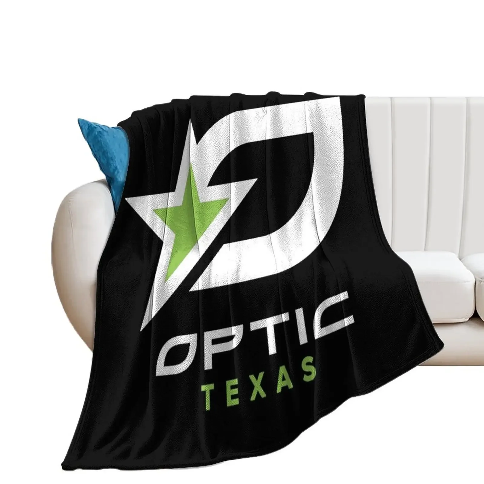 OpTic Texas Logo Throw Blanket Luxury Brand Decorative Throw Stuffeds Blankets