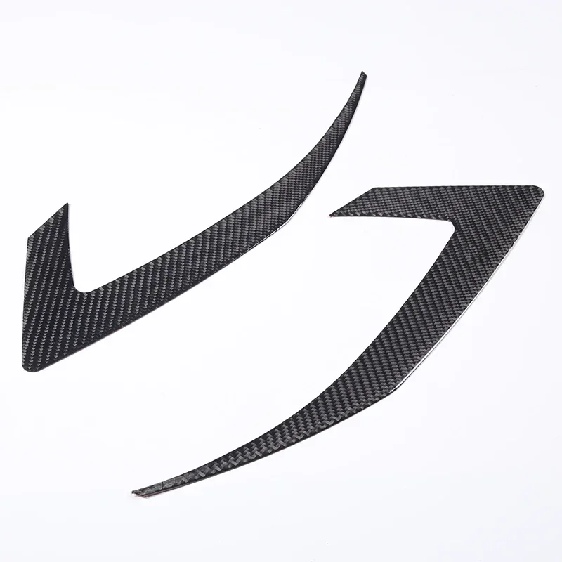 For Nissan 350Z Z33 2003 2004 2005 2006 Soft Carbon Fiber Car Headlight Lower Eyebrow Cover Trim Sticker Car Accessories