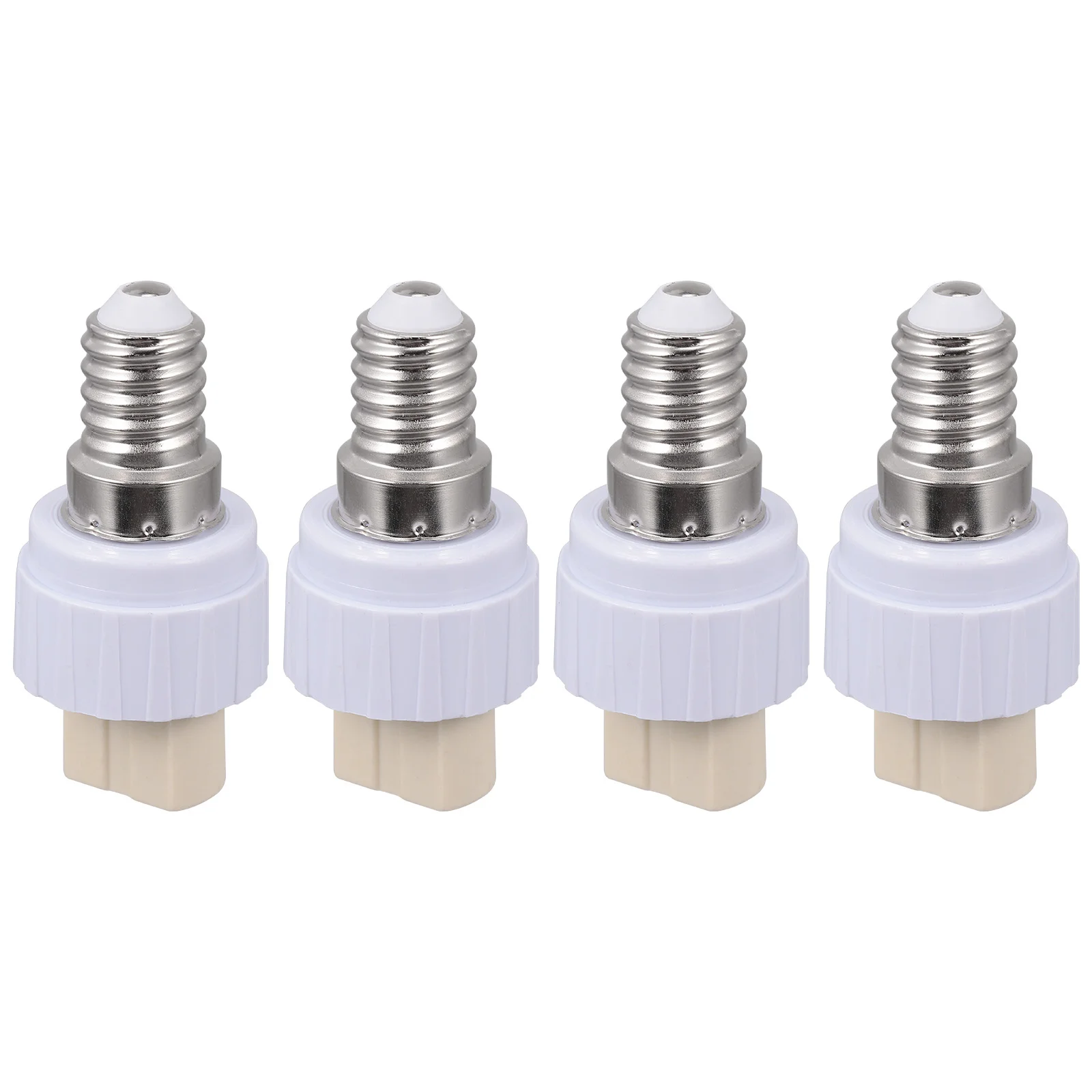 

4 Pcs E14 to G9 Lamp Holder LED Light Adapter Bulb Converter Screw Base Socket Plastic Filament