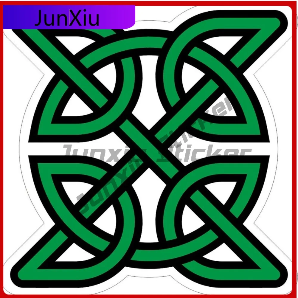 

Celtic Knot Green Ireland Style Stickers Custom Decals Car Decoration Princess X500 Motorcycle Suv Accessories Refit Sticker Pvc