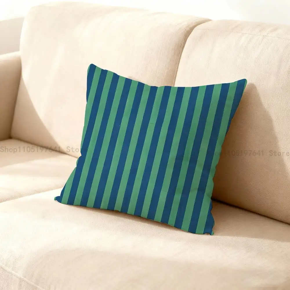 Stripe art Anime Celebrity Merchandise All-Match Printed Pillow Case Sofa Car Office Room Decoration Protector