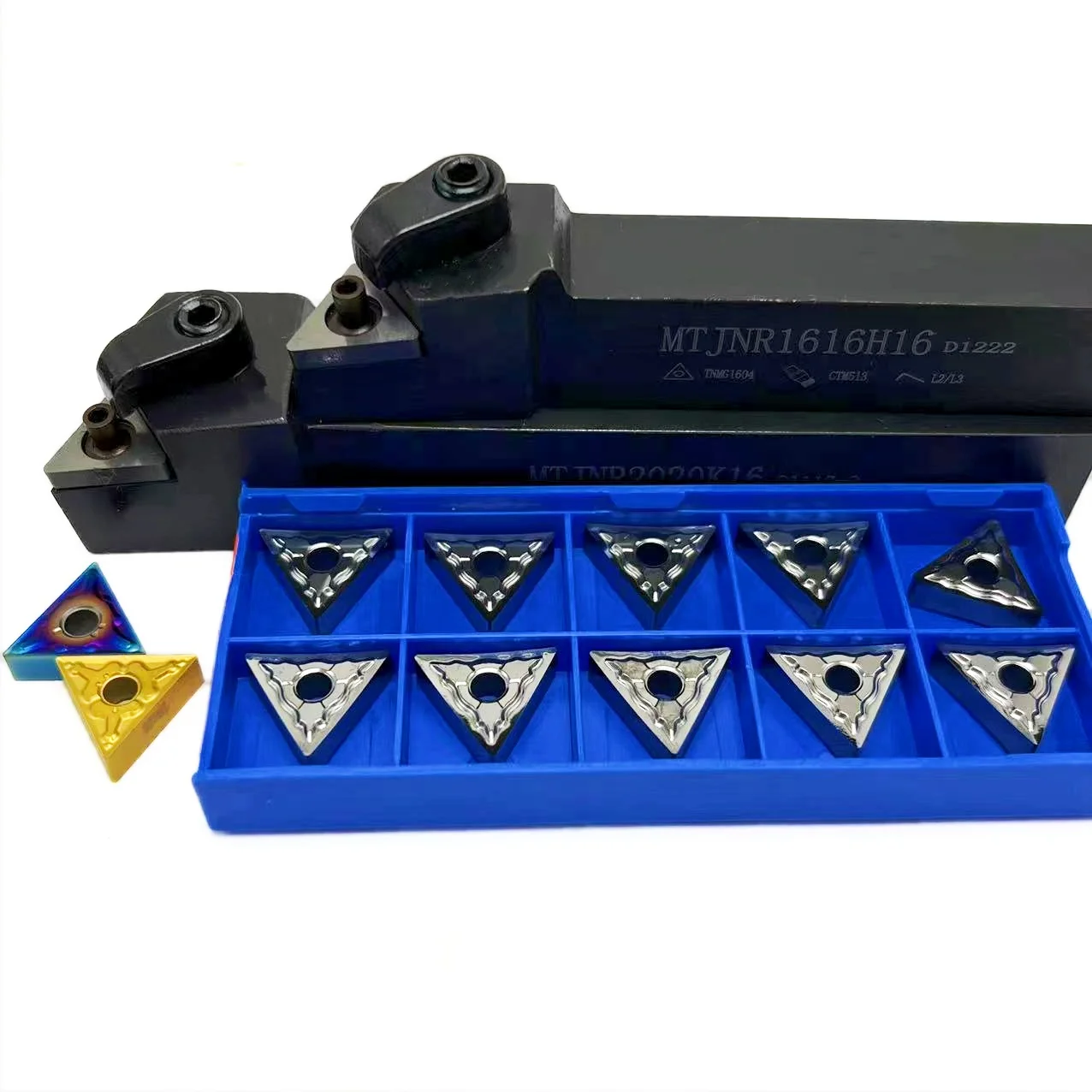 TNMG160404 portaherramientas CNC de alta calidad, portaherramientas de torneado de círculo exterior Triangular para MTJNR1616H16 MTJNR2020K16 MTJNR2525M16