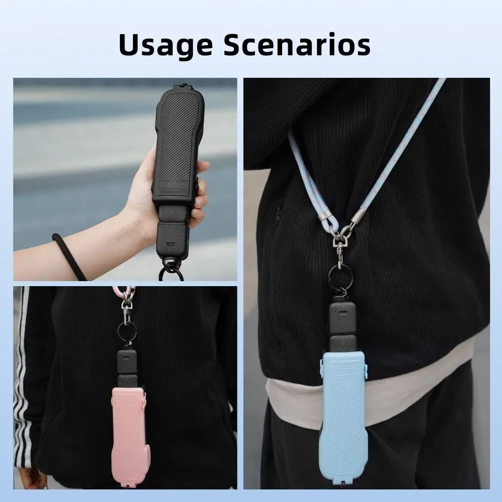 Anti-fall Protective Lid with Tie Strap Quick Release Flip Upper Cover Full Coverage Lightweight for DJI Osmo Pocket 3