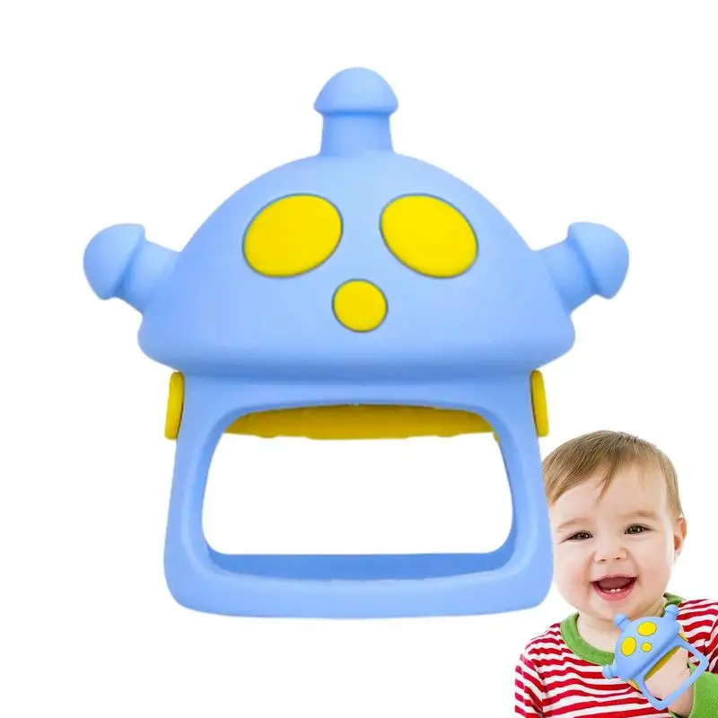 Baby Teether Toys Alien Teething Toys For Babies 6-12 Months Silicone Baby Feeding Supplies Silicone Massage Sore Gums For