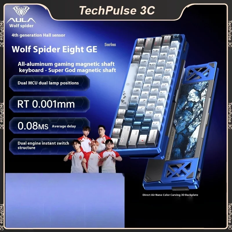 جديد AULA AG 60 PRO MAX الكربون المغناطيسي التبديل الألعاب لوحة المفاتيح الميكانيكية E-sport مخصص لوحة المفاتيح السلكية بيئة العمل الملحقات