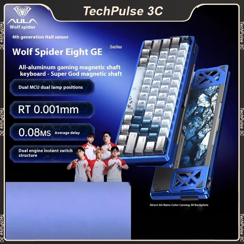 Nuevo AULA AG 60 PRO MAX interruptor magnético de carbono Teclado mecánico para juegos E-sport teclado con cable personalizado accesorios ergonómicos