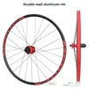 MTB バイクホイールセット 26 27.5 インチ 6 ボルトディスクブレーキホイール QR ハブ 120 クリックアルミ合金チューブレスレディマウンテン自転車ホイール 2