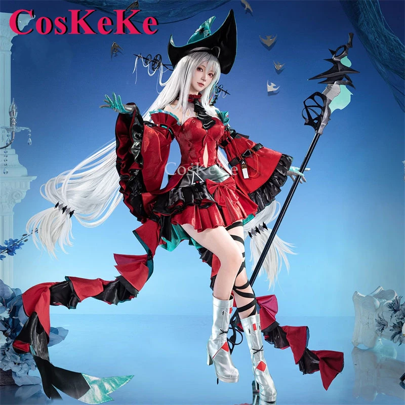 CosKeKe Skadi The Corrupting Heart Косплей Игра Arknights Костюмы Элегантная великолепная боевая форма Одежда для ролевых игр
