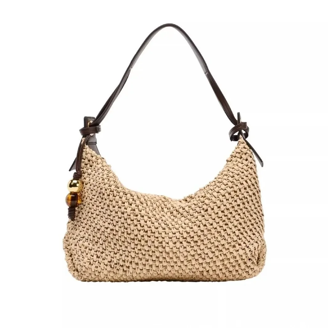 

NEW Woven Summer Designer Straw Bag Beach Holiday Crossbody Bag Shopping Shoulder Handbag Messenger Large Capacity Underarm Bag