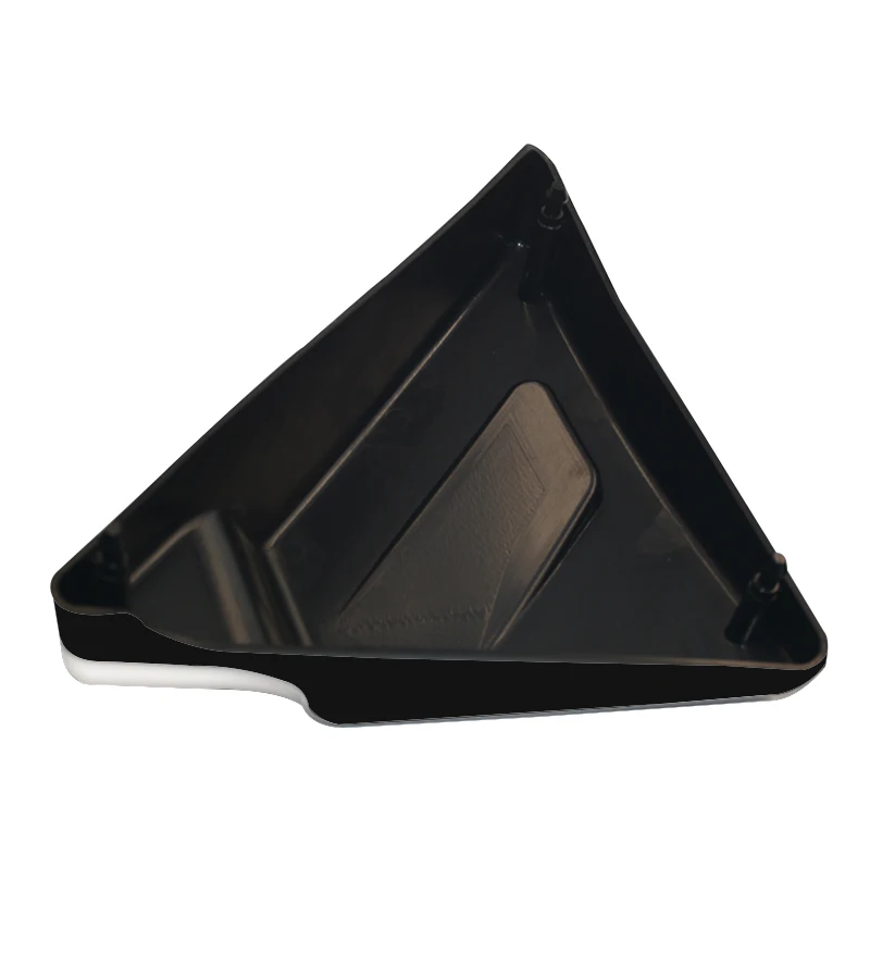 أغطية بطاريات جانبية مثلثة سوداء للدراجة النارية لدراجة Harley Touring Road King Street Electra Glide Ultra Classic 2009-2023