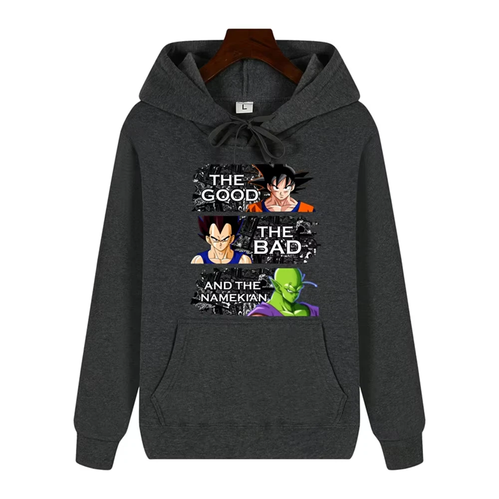 

Dragon Ball анимация модный принт осень и зима удобная мужская высококачественная повседневная модная уличная толстовка для пар