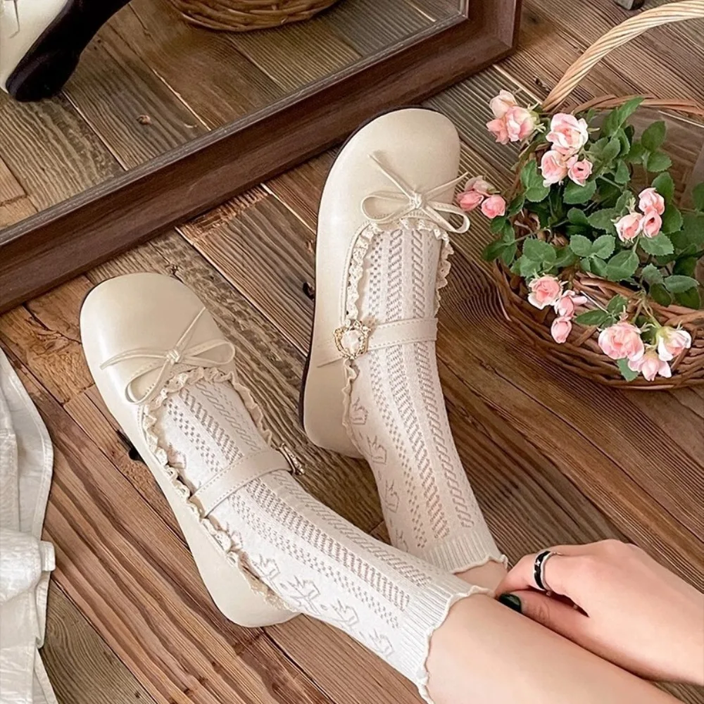 المرأة موضة حذا فردي للسيدات ربيع جديد جولة رئيس الفم الضحلة فراشة عقدة مشبك معدني لينة وحيد عدم الانزلاق حذاء مسطح