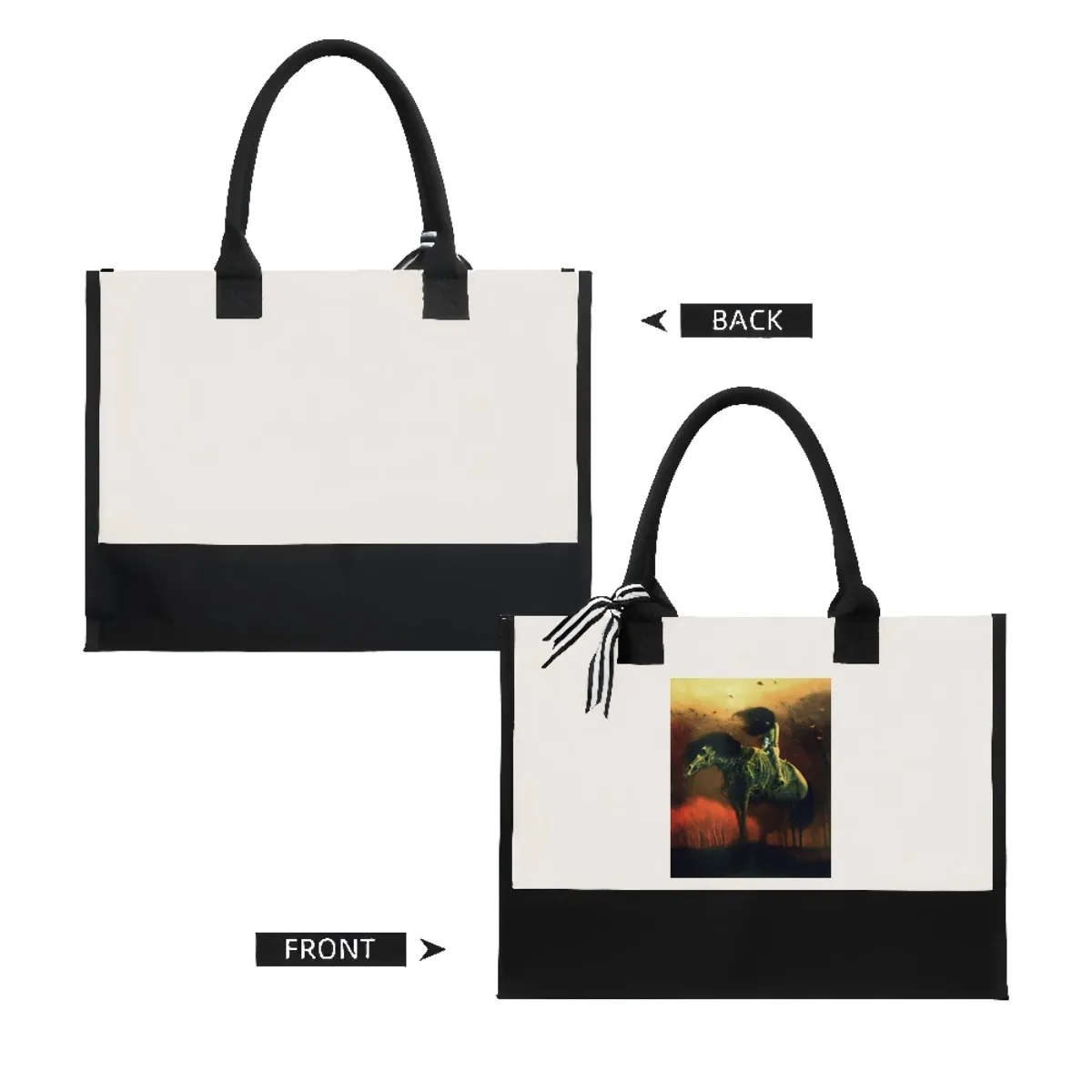 الشهيرة Zdzislaw Beksinski s 2026 جديد وصول الموضة العملي واسعة قابلة لإعادة الاستخدام حمل حقيبة نمط طباعة 2 لهجة الثقيلة Dut #2