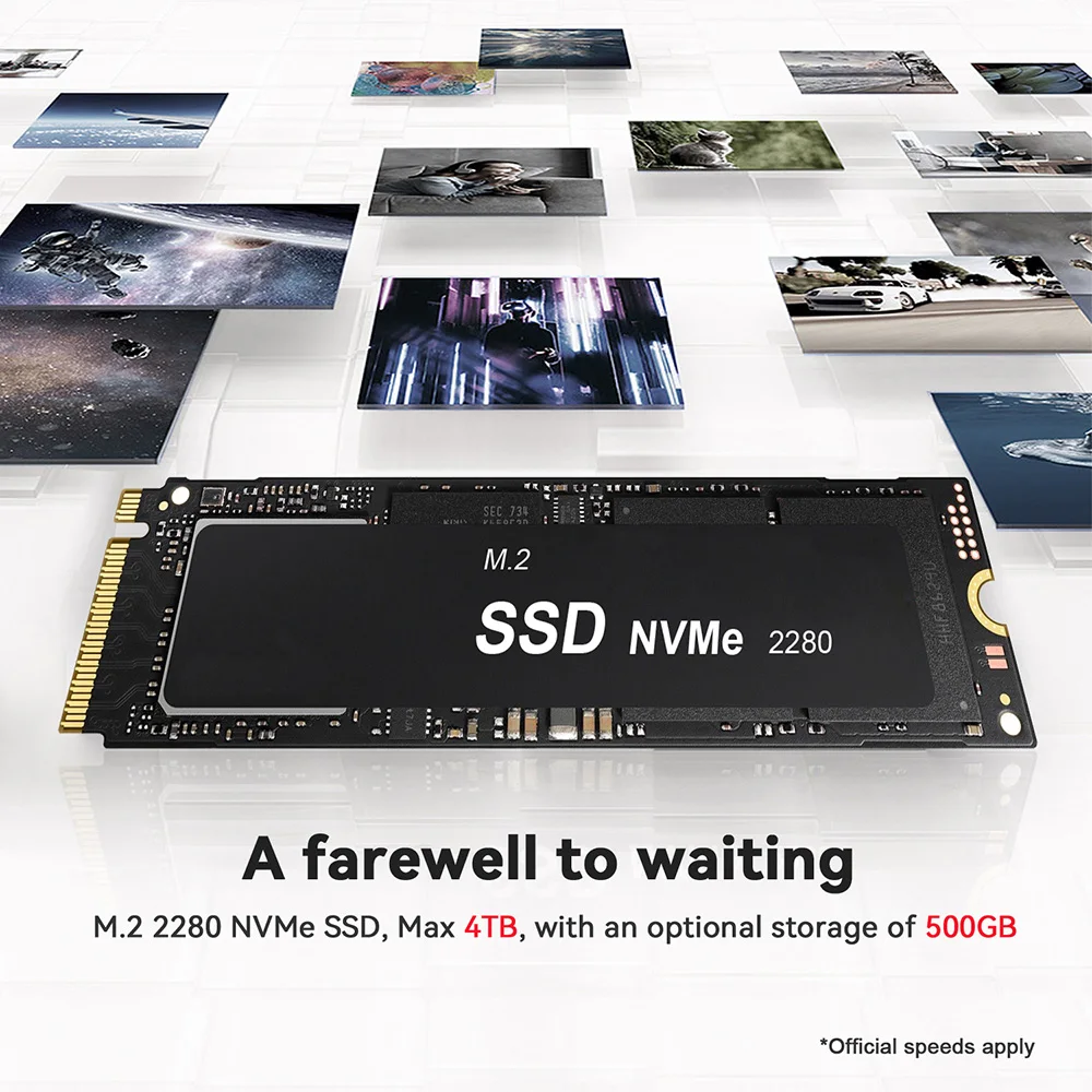 Beelink Mini PC SER 5 SER5 MAX AMD Ryzen R7 7735HS R5 5500U Desktop Gaming Computer WiFi 6 1000M M.2 2280 NVMe SSD 4K 60Hz