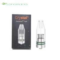 Original Longmada Crystal Wax Atomizer with Wickless Quartz Coil Cup 510 Thread Concentrate Oil 360℃ Evenly Heating Vape Tank