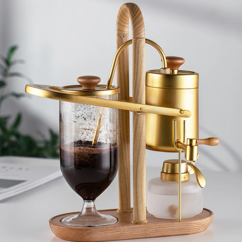 Coffee pot, household siphon coffee machine, alcohol lamp, manual coffee making equipment, gift box set