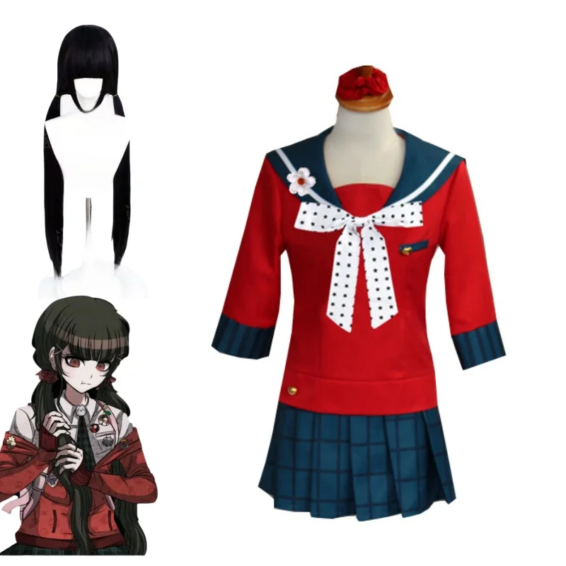 Harukawa Maki Cosplay Costume Anime Game Halloween Wig School Uniform Set